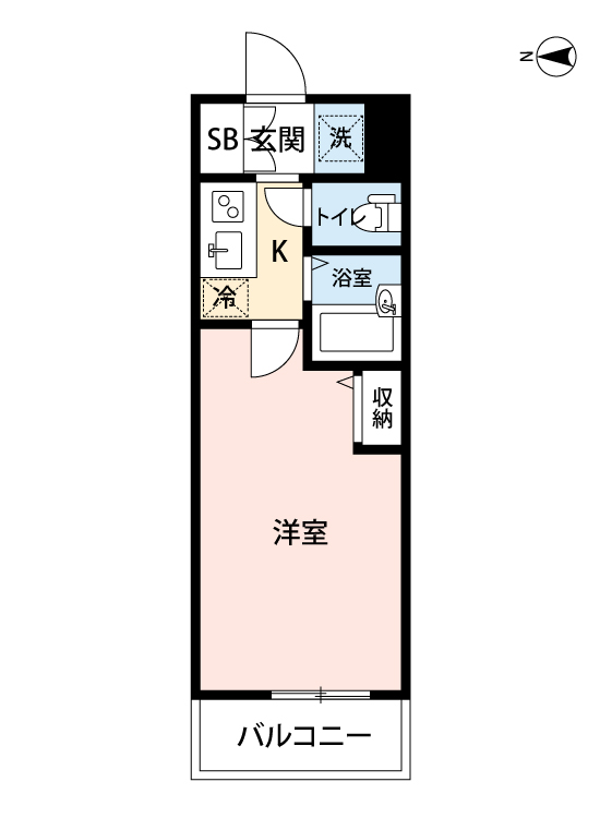 マイナビSTAY三田パークホーム 802 間取り図