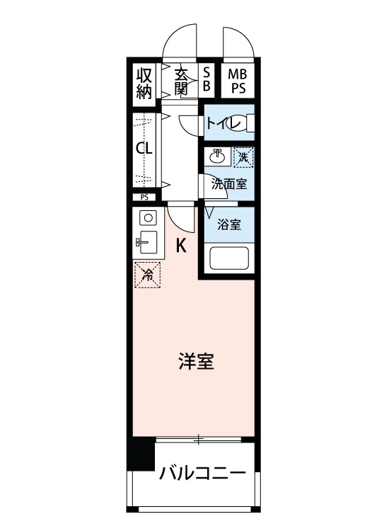 マイナビSTAY本町公園 603 間取り図