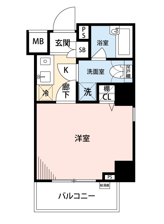 マイナビSTAYミライエ代田橋 502 間取り図