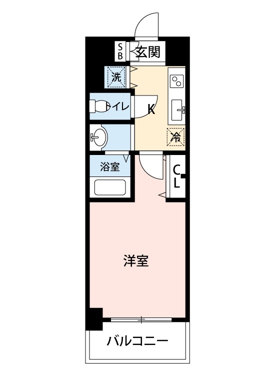 マイナビSTAY淀屋橋 804 間取り図