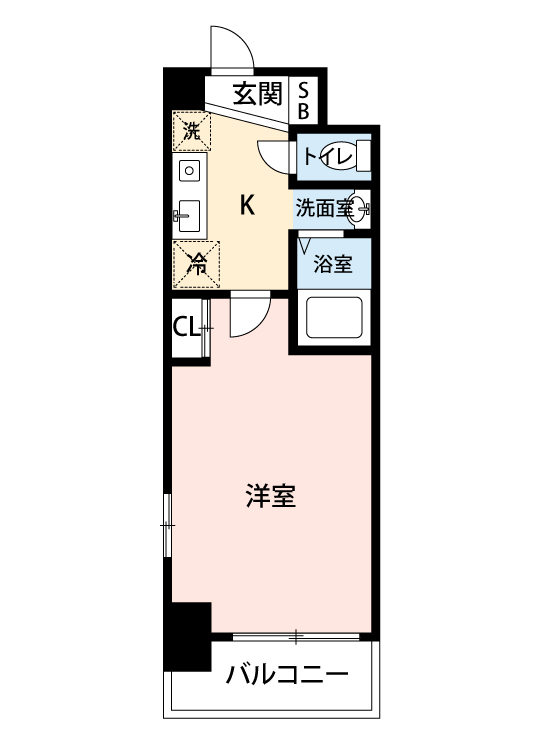 マイナビSTAYレジデア西本町 601 間取り図