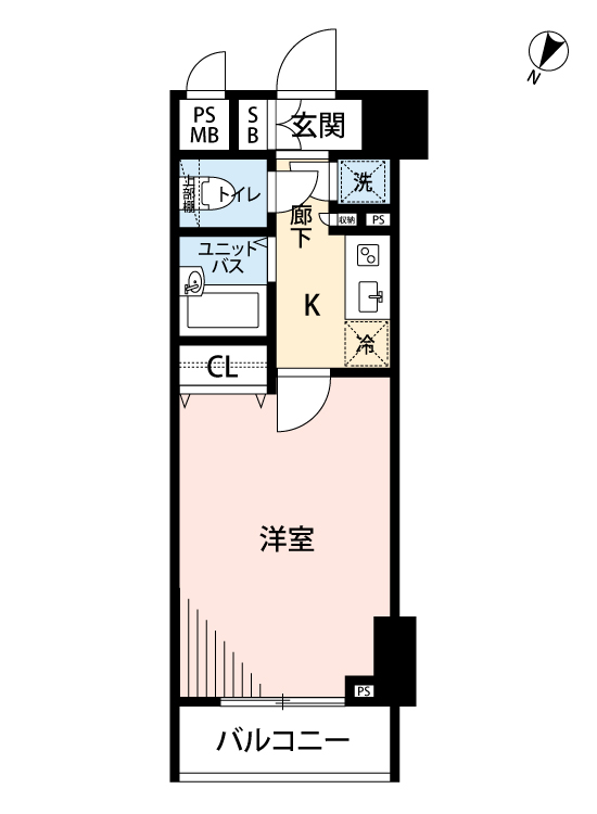マイナビSTAYミライエ高井戸 403 間取り図
