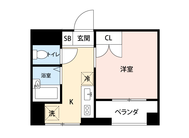 マイナビSTAY新宿 404 間取り図