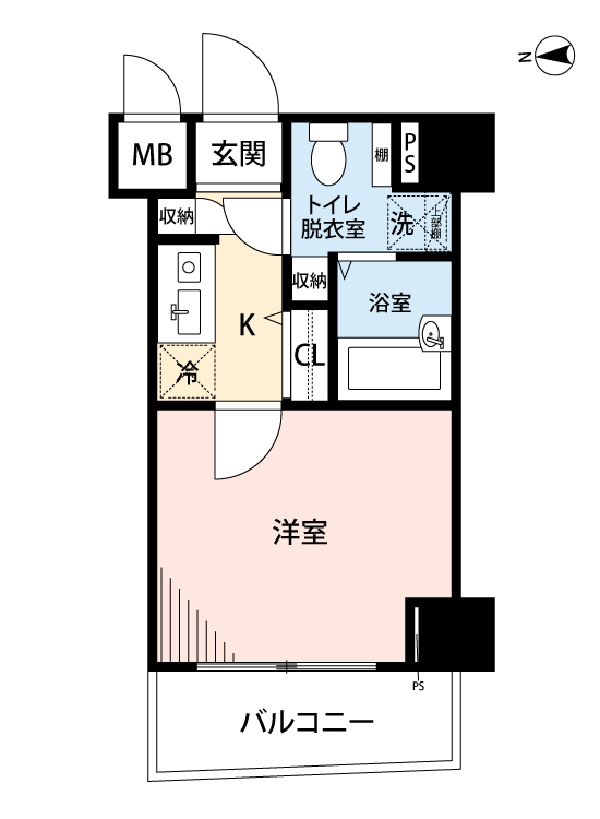 マイナビSTAYミライエ桜上水 702 間取り図