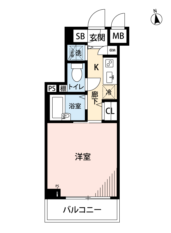 マイナビSTAYミライエ富士見ヶ丘 403 間取り図