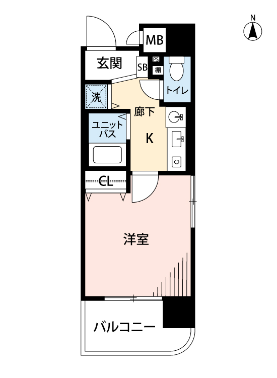 マイナビSTAY福島3 303 間取り図