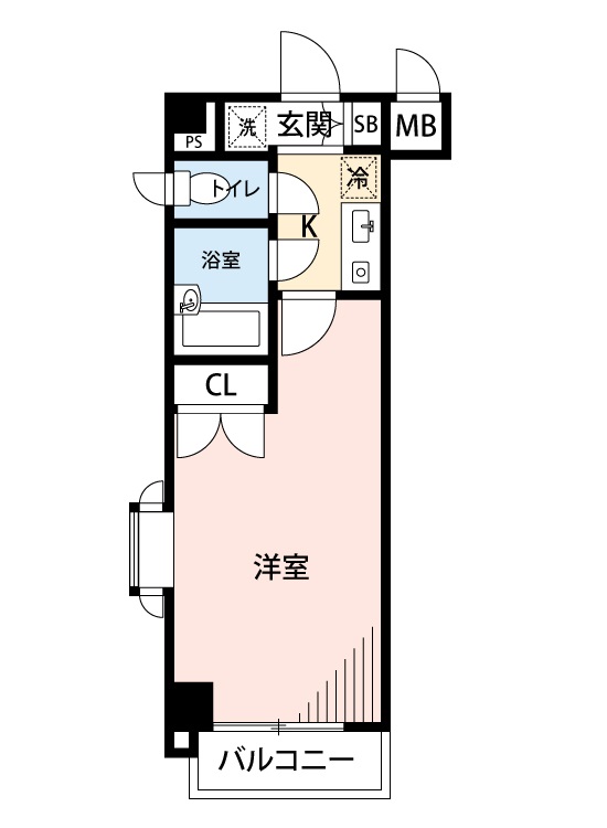 マイナビSTAYミライエ永福4丁目 605 間取り図