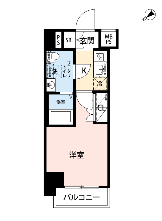 マイナビSTAY横浜ザ・セントラル 404 間取り図