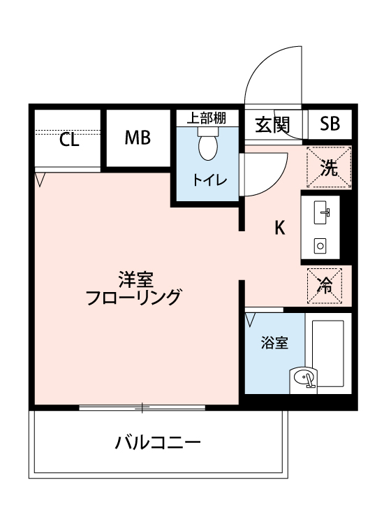 マイナビSTAYミライエ中野坂上駅南 206 間取り図