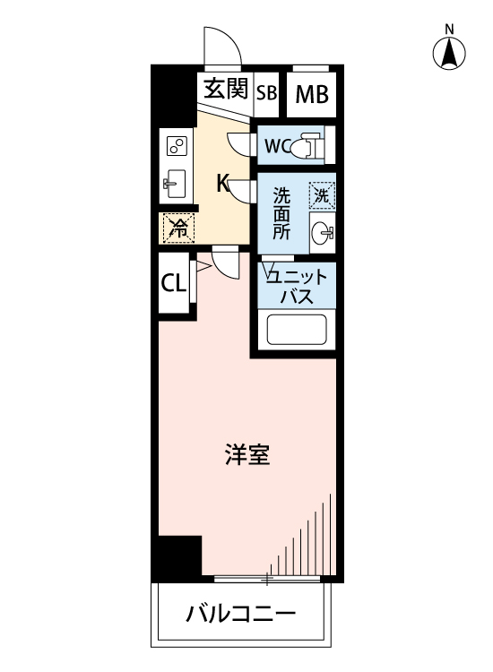 マイナビSTAY西本町 1504 間取り図