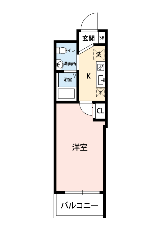マイナビSTAY本町グランデ 207 間取り図