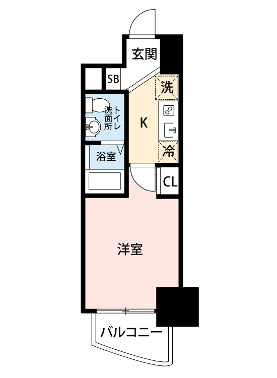 マイナビSTAY本町グランデ 613 間取り図