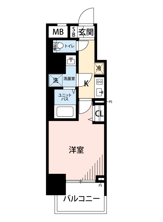 マイナビSTAYコンフォート本町 804 間取り図