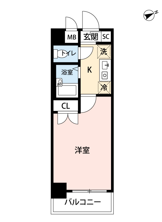 マイナビSTAYリュクス西船橋 202 間取り図