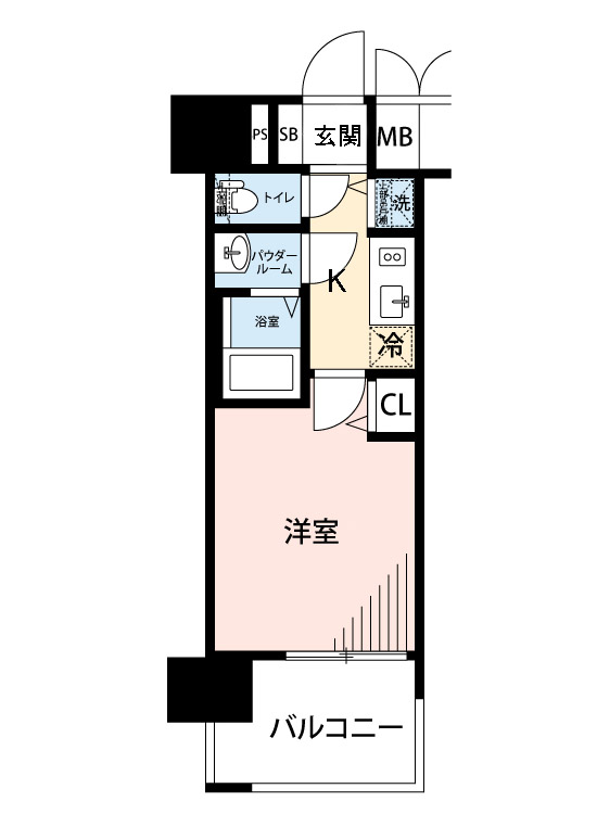 マイナビSTAY京町堀ノース 204 間取り図