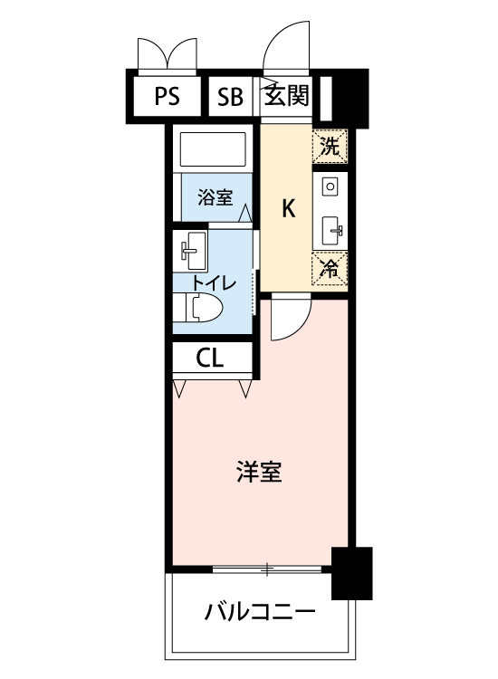 マイナビSTAYグランド立川曙町 805 間取り図