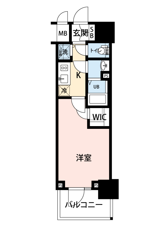 マイナビSTAY神戸ハーバーテラス 605 間取り図