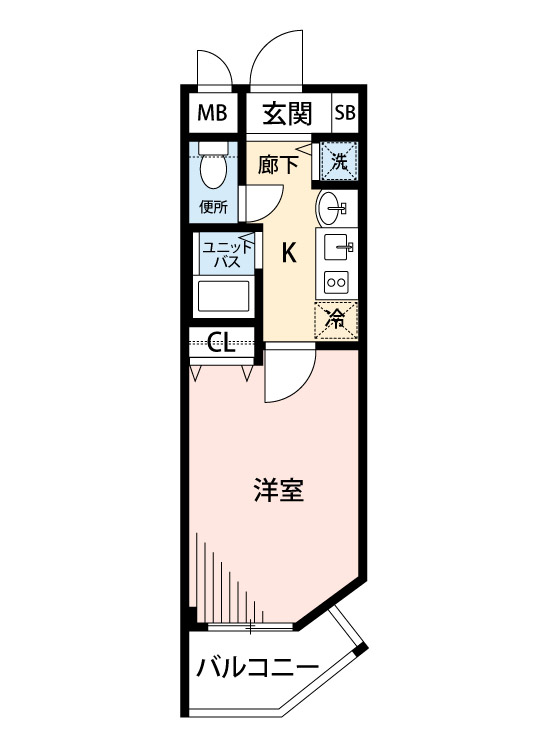 マイナビSTAY神戸駅前グランツ 608 間取り図