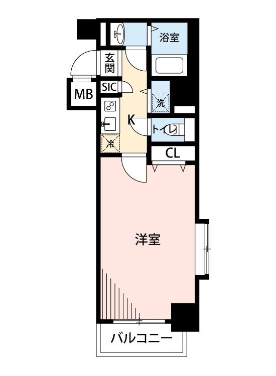 マイナビSTAYトワイライトヒルズ西麻布 608 間取り図