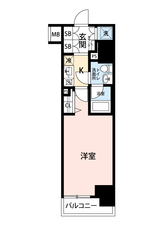 マイナビSTAYネオヴィスタ銀座新富町 301 間取り図