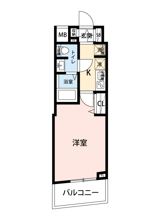 マイナビSTAYトワイライトヒルズ門前仲町リバータウン 702 間取り図