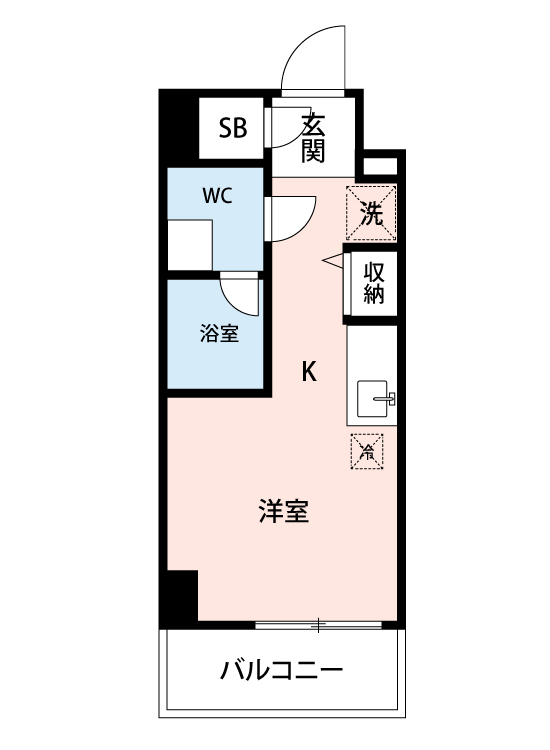 マイナビSTAY川崎ルーナ 511 間取り図